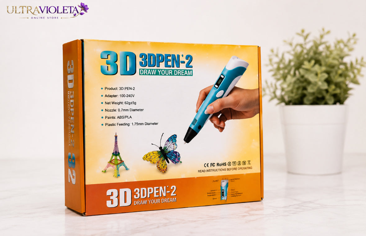 Lápiz 3D Pen-2 – ¡Crea, diseña y dale vida a tu imaginación! ✨